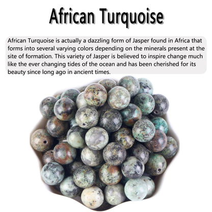 Natural Stone Beads 4-12MM Round Loose Gemstone for DIY Jewelry Making
