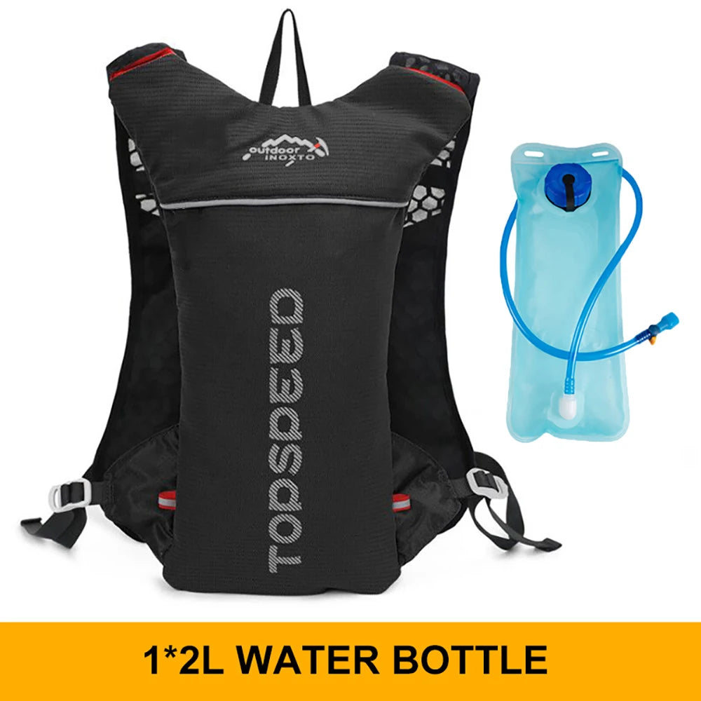 Outdoor Trail Running 5L Ultralight Backpack Hydration Jogging Vest Men Breathable Marathon Bicycle Bag Water Bottle 500ML-EXPROTAS