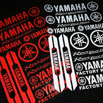For Yamaha Motorcycle Bike Reflective Letter Stickers Racing Decals