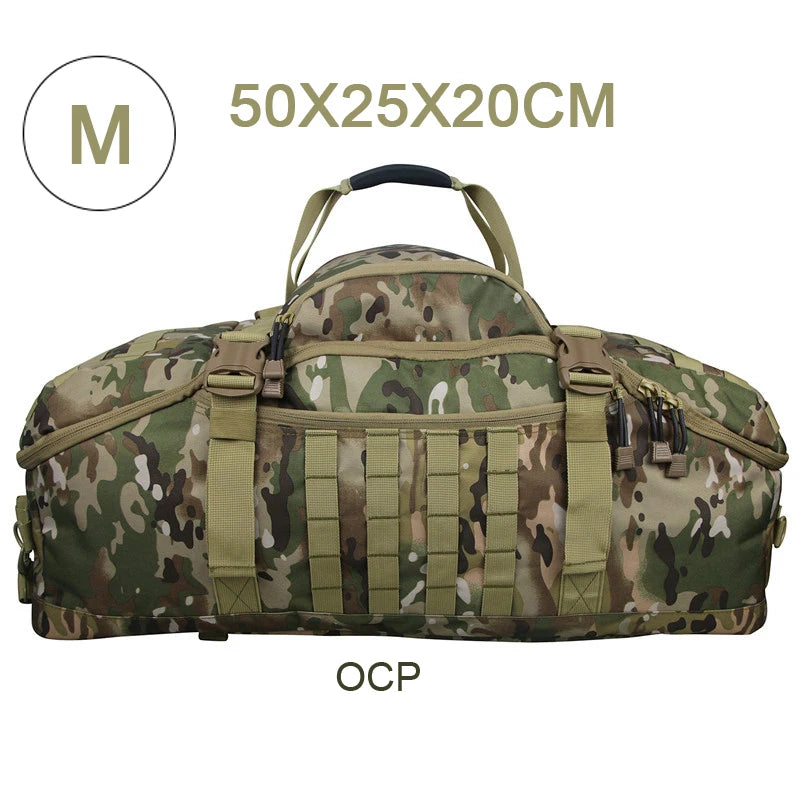Gym Duffel Bag 80L Tactical Backpack Unisex Camping Hiking Rucksack