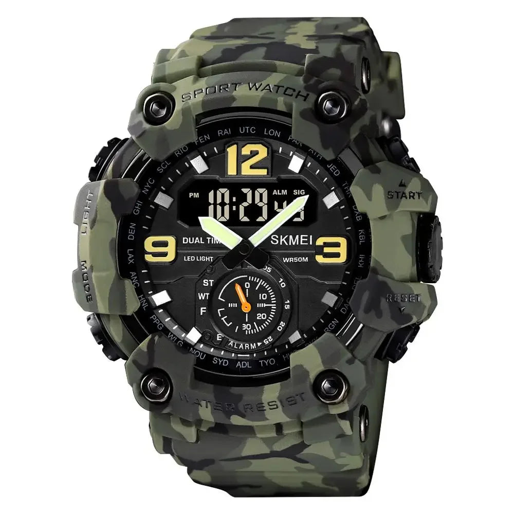 SKMEI 1637 Men’s Military Digital Watch Camo Waterproof Shockproof Sport