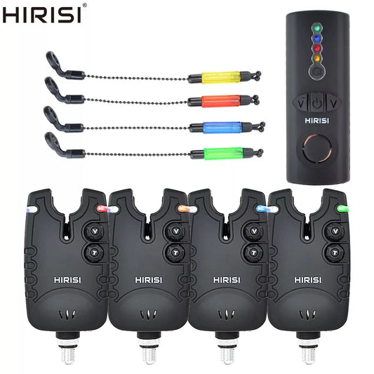 Wireless Carp Fishing Alarm Set 1+4 Waterproof Bite Indicator SQ-4 Kit