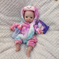 AnjoDoll 10 Inch Silicone Reborn Girl Doll Open Mouth Waterproof Painted Soft