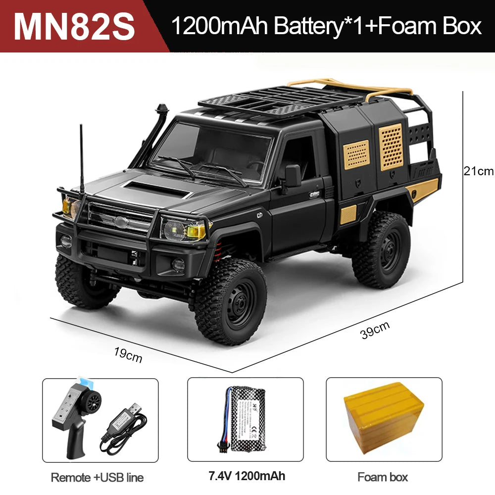 1/12 Truck 4WD Remote Control Off-Road Crawler Car RTR for Boys Adults