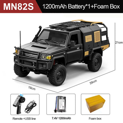 1/12 Truck 4WD Remote Control Off-Road Crawler Car RTR for Boys Adults