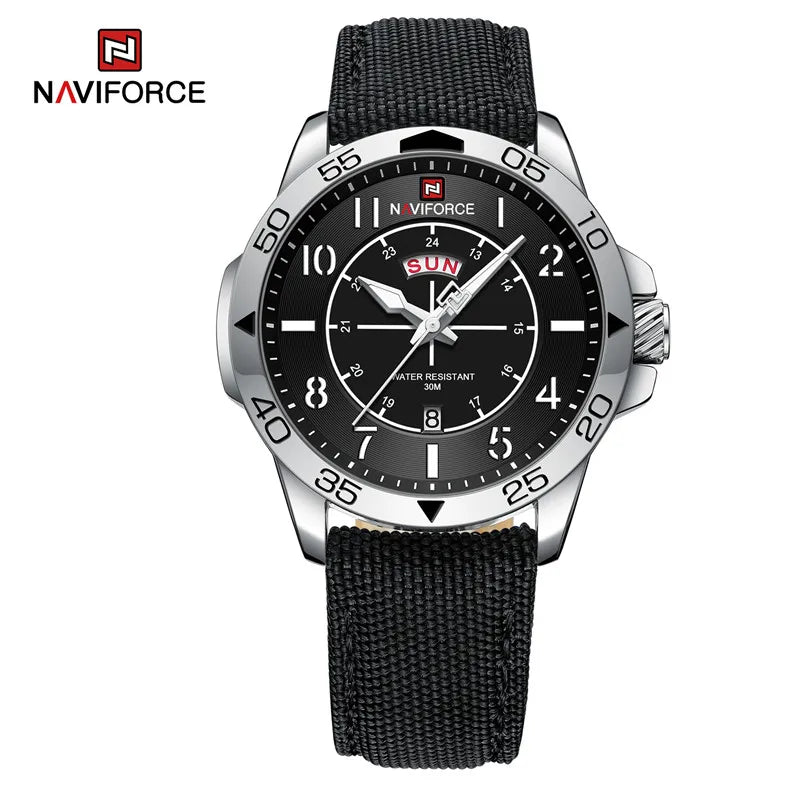 Top Brand NAVIFORCE Men's Watches Waterproof Luxury Business Casual Nylon Strap Quartz Wristwatch Luminous Relogio Masculino-EXPROTAS