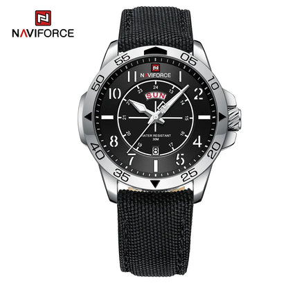 Top Brand NAVIFORCE Men's Watches Waterproof Luxury Business Casual Nylon Strap Quartz Wristwatch Luminous Relogio Masculino-EXPROTAS