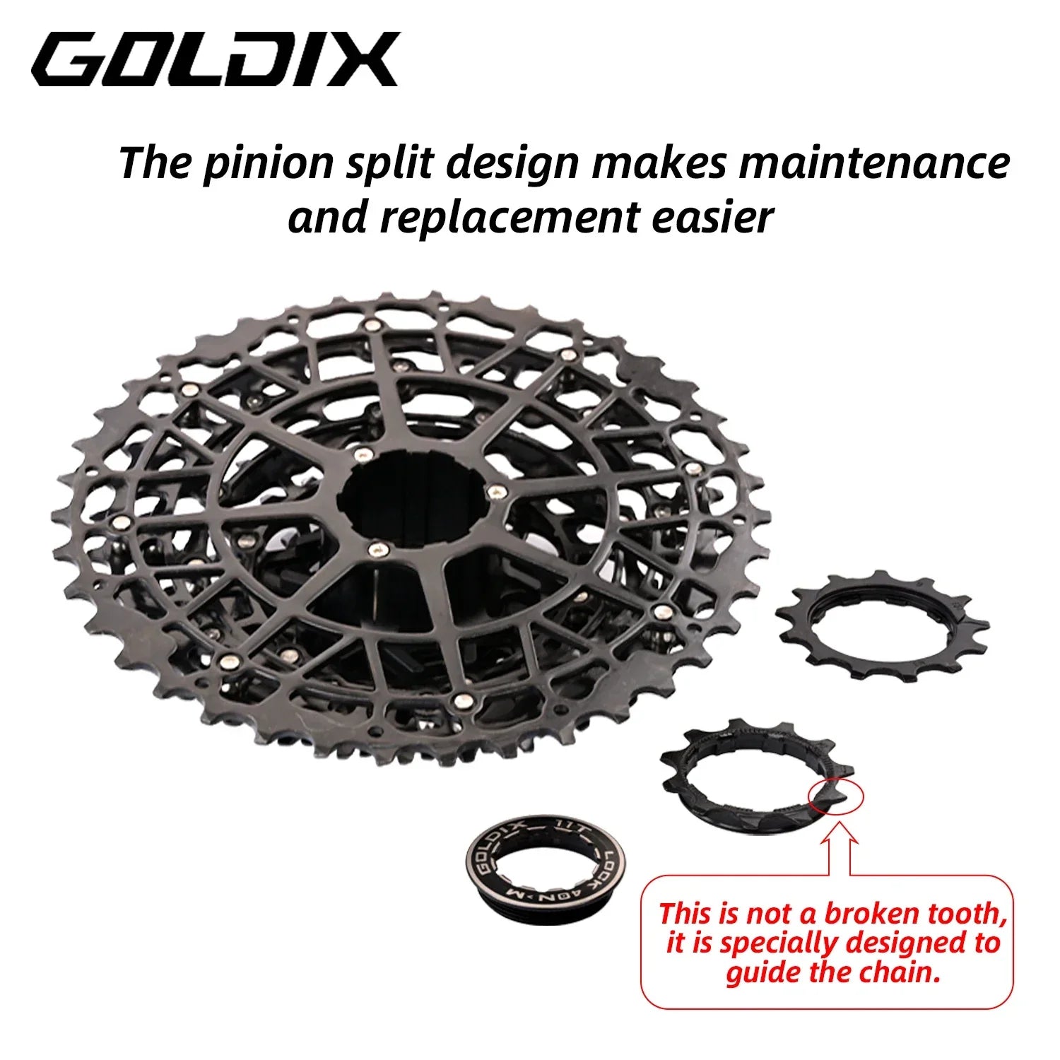 GOLDIX Mountain Bike Cassette 9 10 11 12 13 Speed HG Carbon Steel - EXPROTAS