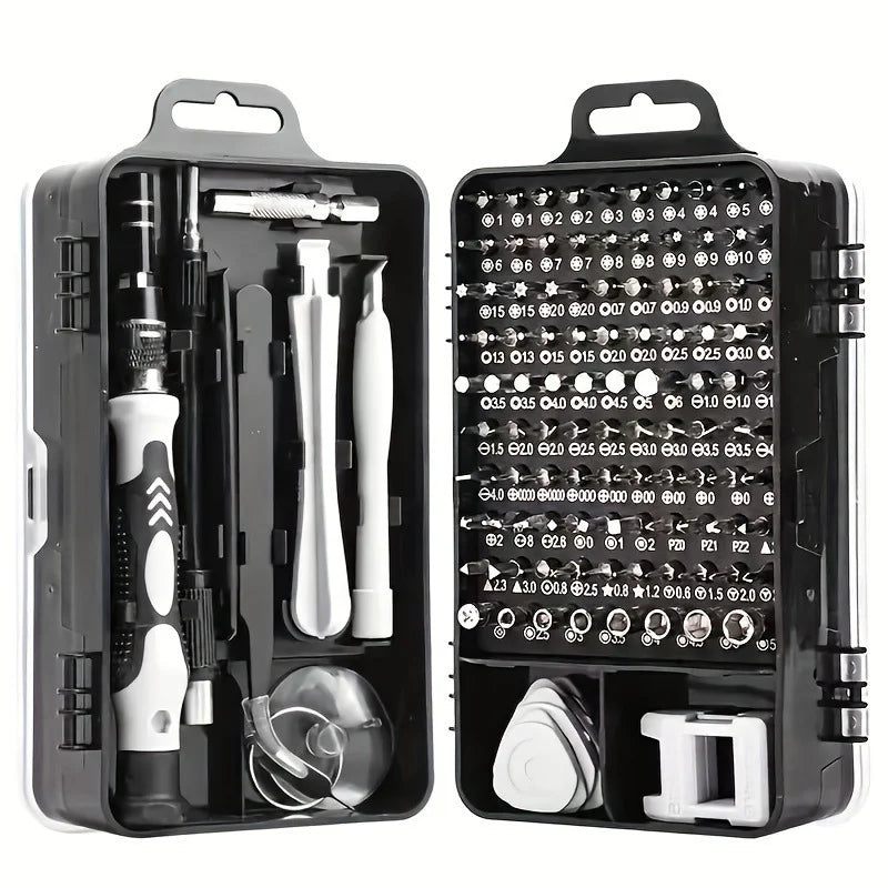 115Pcs Screwdriver Repair Set for Phone, Watch, Glasses, Laptop, Jewellers
