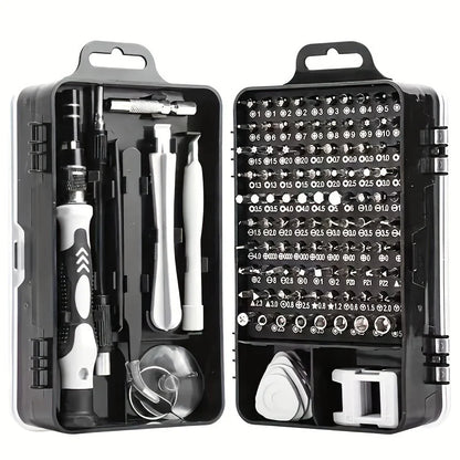 115Pcs Screwdriver Repair Set for Phone, Watch, Glasses, Laptop, Jewellers