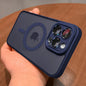 Matte Frosted MagSafe Case for iPhone 11-15 Pro Max Plus Lens Protection