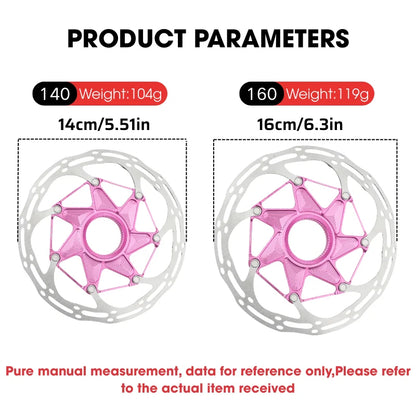 RIRO Center Lock Bicycle Disc Brake Rotor 140/160mm MTB Hydraulic Brake Disc