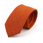 Men Tie Solid Slim Skinny Plain Wedding Party Ties Sage Green Pink Orange