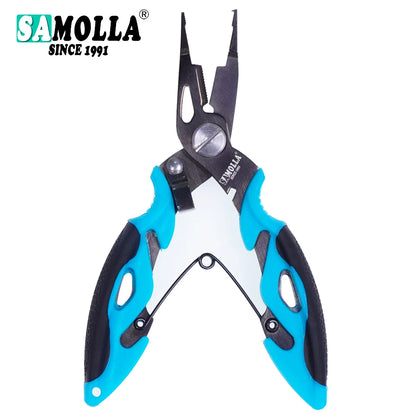 Fishing Pliers Hook Multi-tool Line Cutter Remover Snips Scissors 420 Steel
