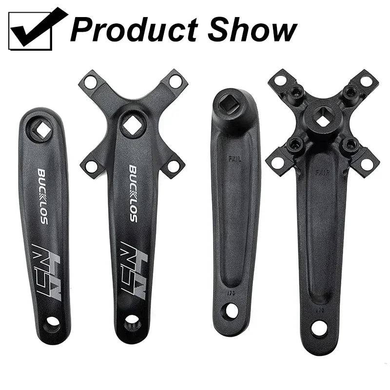 MTB Bike Crankset 170mm Narrow Wide Chainring Bucklos Single Arm