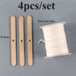 Candle Wicks Pre Waxed with Sustainers Long Tabbed for Craft Making 100pcs