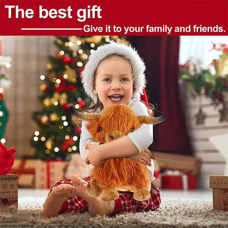 Highland Cow Plush Soft Stuffed Animal Doll Home Decor Toy 29cm