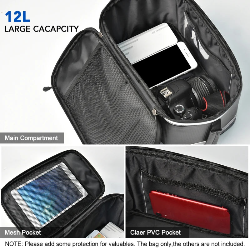 Bike Trunk Bag Waterproof Rear Rack Pannier Bicycle Storage Cover