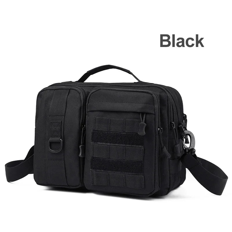 Mens Tactical Shoulder Bag Sling Backpack Molle Outdoor Travel Hiking