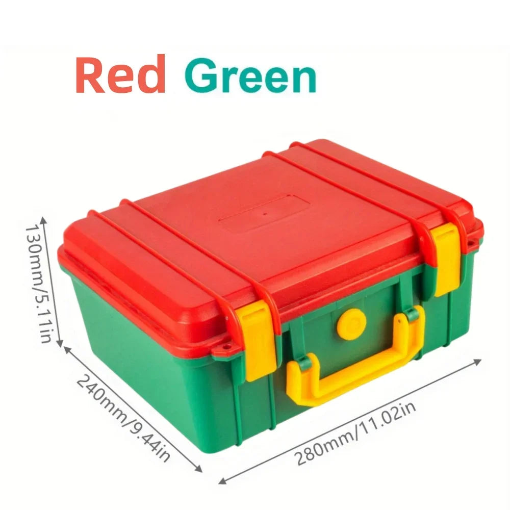 Portable Hardware Storage Box Waterproof Shockproof Dustproof Case 280x240x130mm