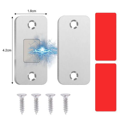 Ultra Thin Magnetic Door Catch Cabinet Latch 42mm x 18mm for Cupboard