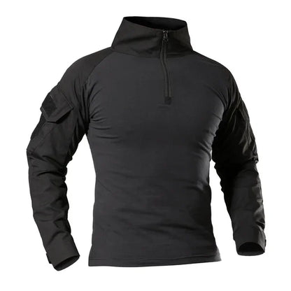 Mens Combat Military Tactical Long Sleeve Camo T-Shirt Army Shirt