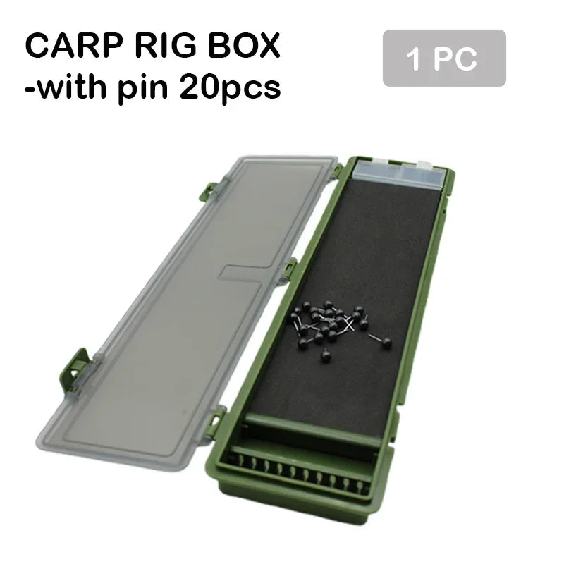 Fishing Tackle Rig Box Carp Hair Ronnie Zig Rig Swivel Storage Wallet Case