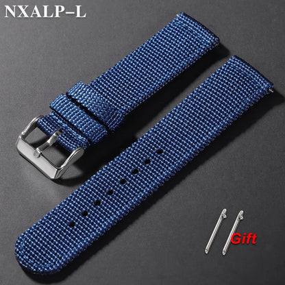 Nylon Watch Strap 18mm 20mm 22mm 24mm Quick Release Woven Sport Band
