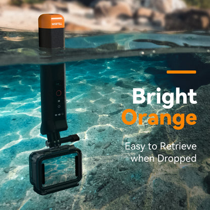 TELESIN Waterproof Buoyancy Selfie Stick w/ Remote for GoPro Hero 9–12