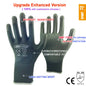 24 Pairs Work Gloves Safety Coated Grip Builders Gardening PU Black