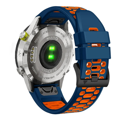 26mm Fit Silicone Strap Band For Garmin Fenix 7X 6X Pro 5X Plus