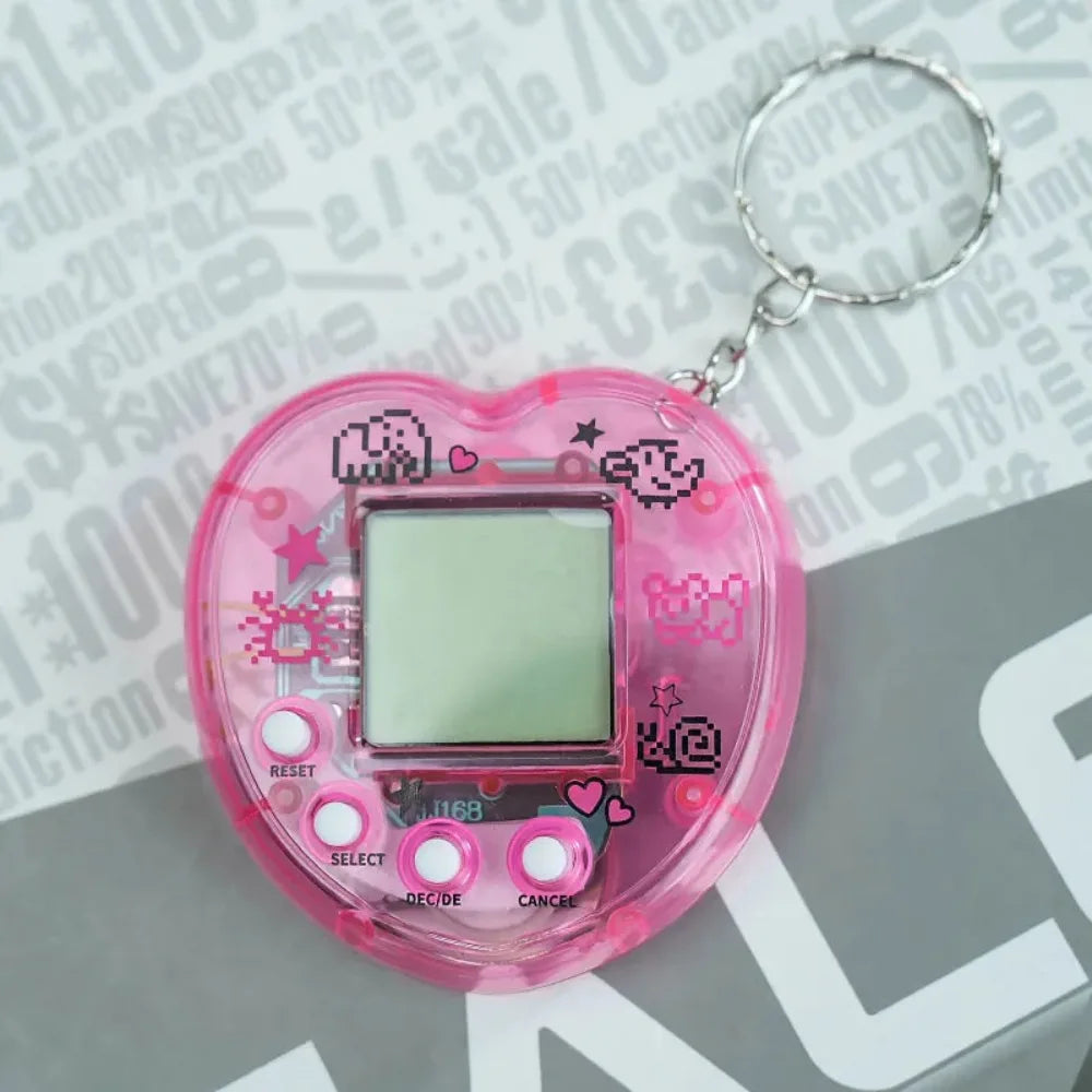 Tamagotchi Electronic Pet Keychain Game Console for Kids - Purple Version