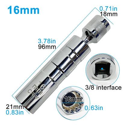 Magnetic Spark Plug Sleeve 14/16mm Automotive Repair Tool