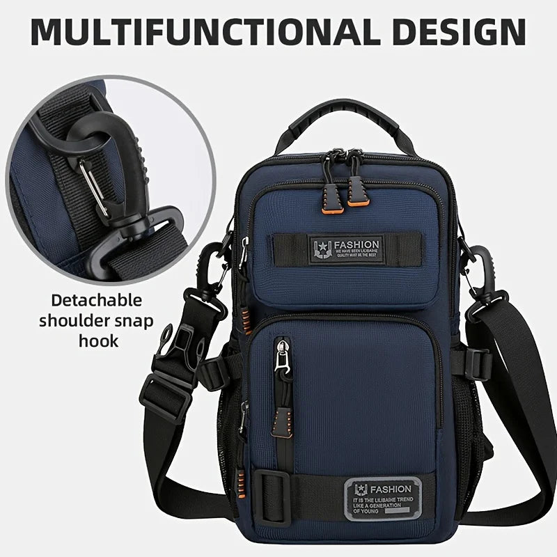 Men’s Molle Chest Bag Large Crossbody Waist Pack Hiking Travel Pouch