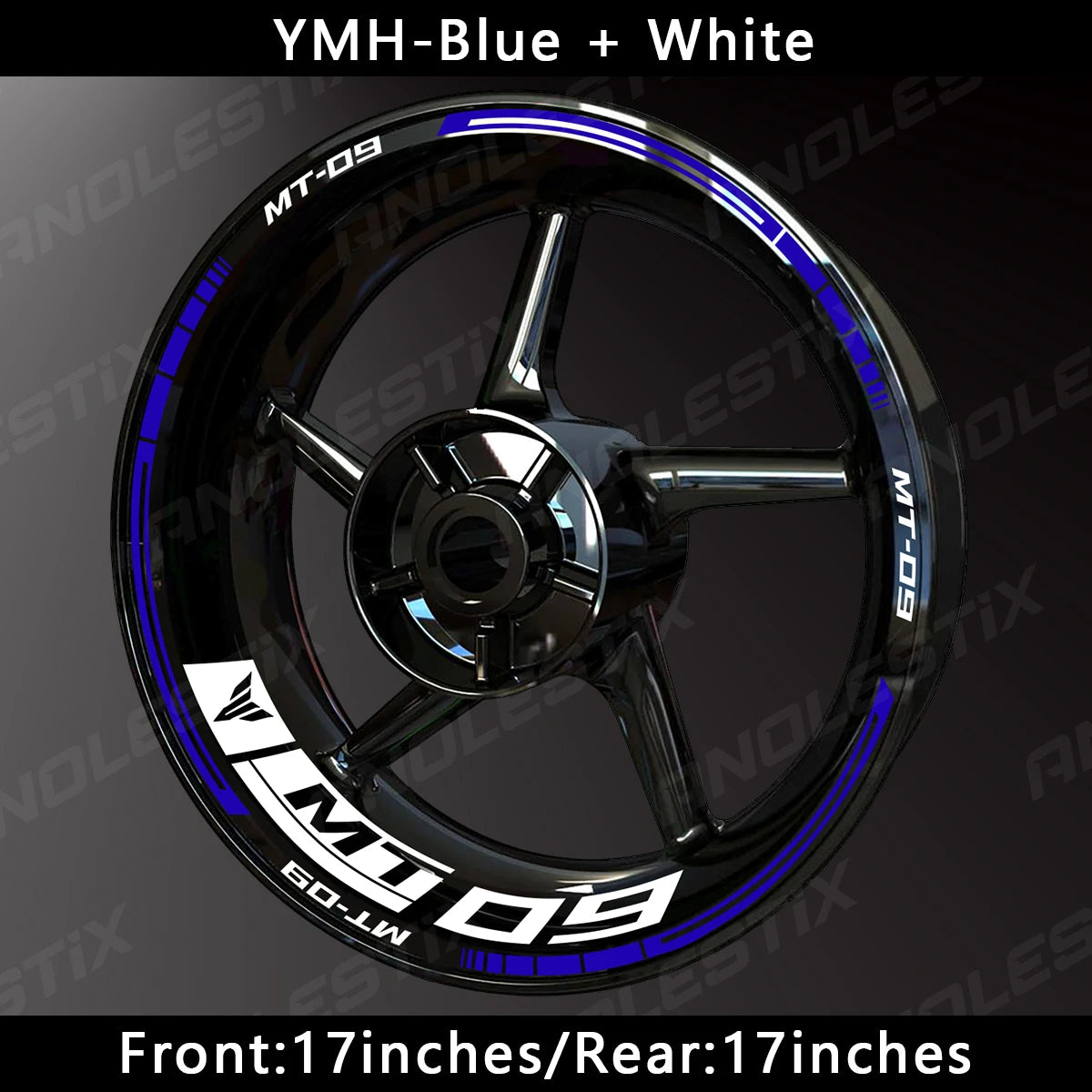 Reflective Motorcycle Wheel Sticker Hub Decal Rim Stripe Tape for YAMAHA MT-09