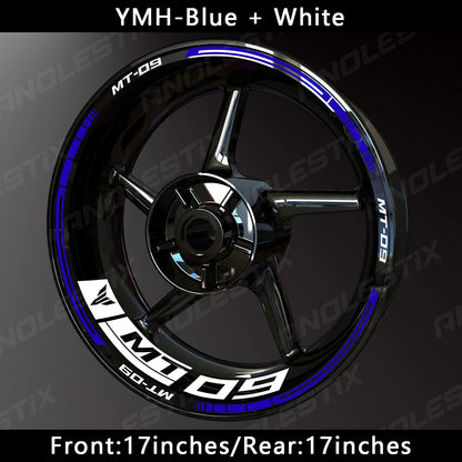 Reflective Motorcycle Wheel Sticker Hub Decal Rim Stripe Tape for YAMAHA MT-09