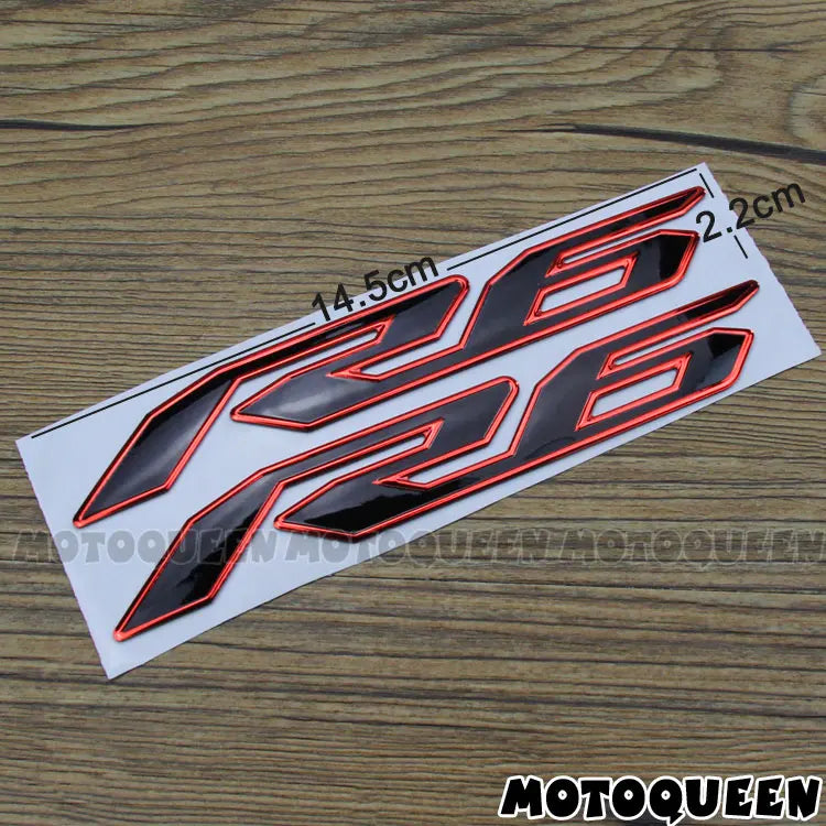 For YZF R6 YZF6000 Stickers Motorcycle 3D Chrome Reflective Decals Tank Pad Shell Body Wind  Fairing Pvc-EXPROTAS