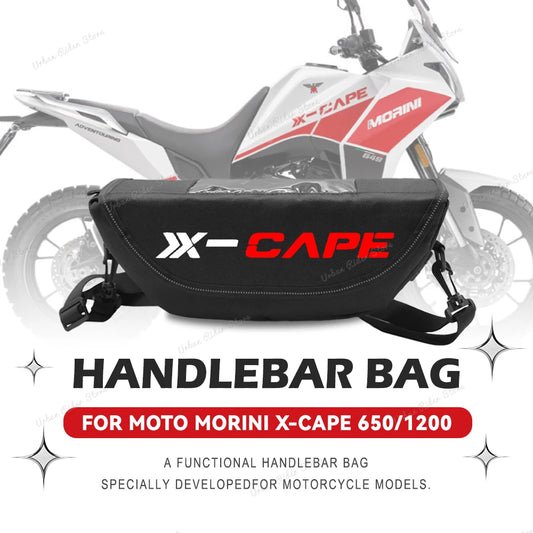 Waterproof Dustproof Motorcycle Handlebar Storage Bag for Moto Morini X-Cape 650