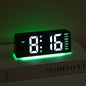 Mood Light Digital Alarm Clock USB LED Snooze Temperature Display 12/24H