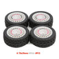 4Pcs Pre-Glued On Road RC Wheels Tyres 12mm Hex TT-01 TT-02 XV-01 WR8