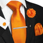 Men's Plaid Tie Clip Set with Pocket Square Cufflinks Wedding Accessories