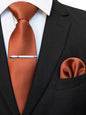 Suits Necktie Clip 8cm Mens Slim Solid Classic Wedding Party Ties