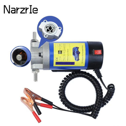 Portable Oil Transfer Pump 1-4L/min 12V Extractor Fluid Suction Electric Change Fuel Pump Siphon Tool for Car Motorcycles Boats-EXPROTAS