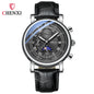 Chenxi 976 Leather Chronograph Date Men's Phase Of The Moon Timing Business Luminous Quartz Watch Relojes para hombres-EXPROTAS