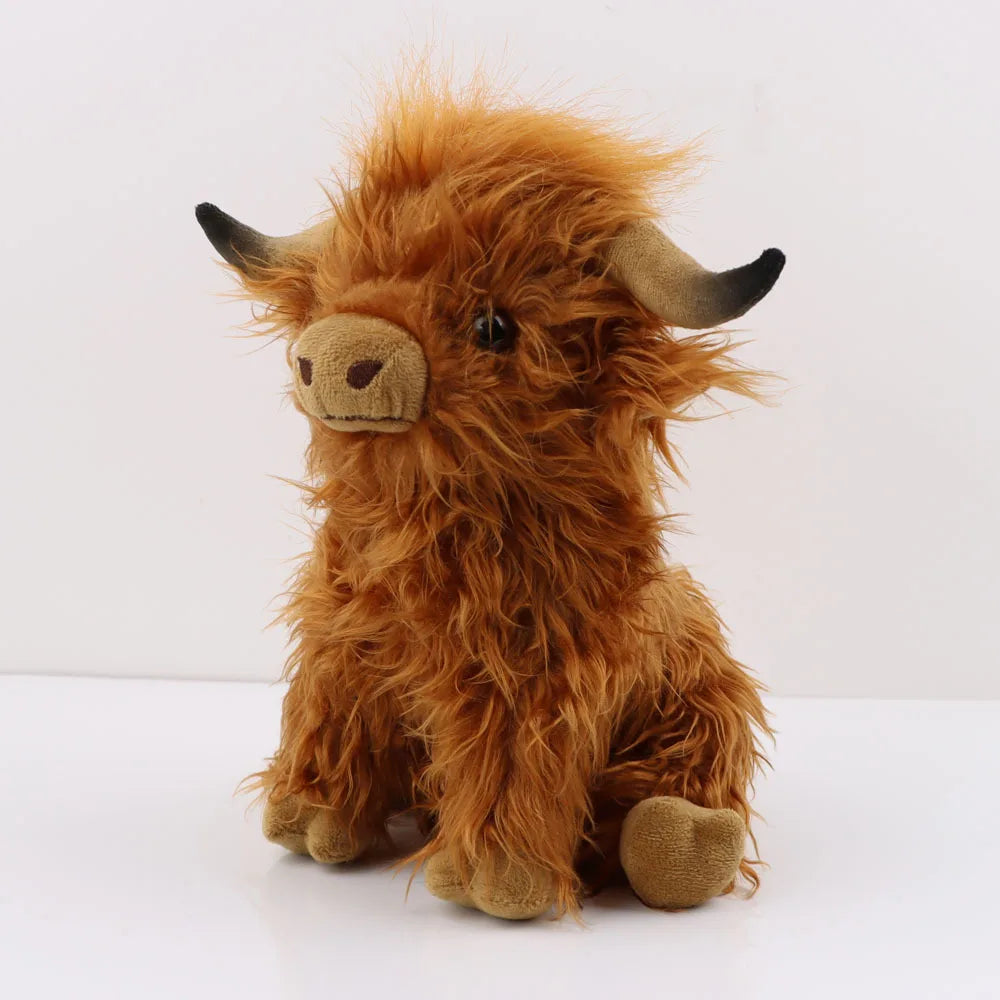 Highland Cow Plush Soft Stuffed Animal Doll Home Decor Toy 29cm