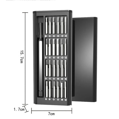 25-in-1 Magnetic Precision Screwdriver Set for Phone Laptop Repair Bits