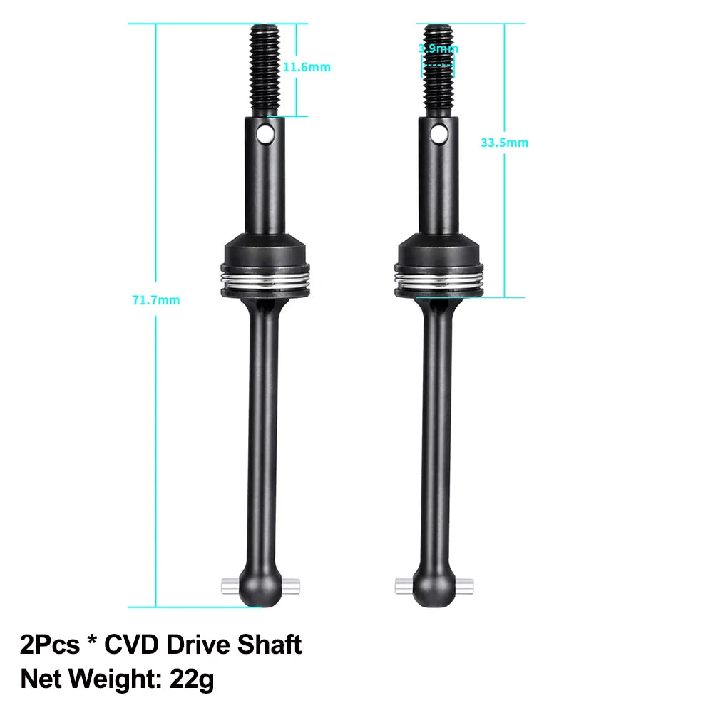 Drive Shaft Battery Upgrade Parts for Tamiya TT02 RC Car Suspension