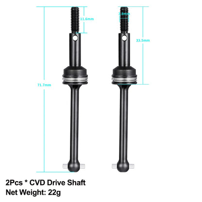 Drive Shaft Battery Upgrade Parts for Tamiya TT02 RC Car Suspension