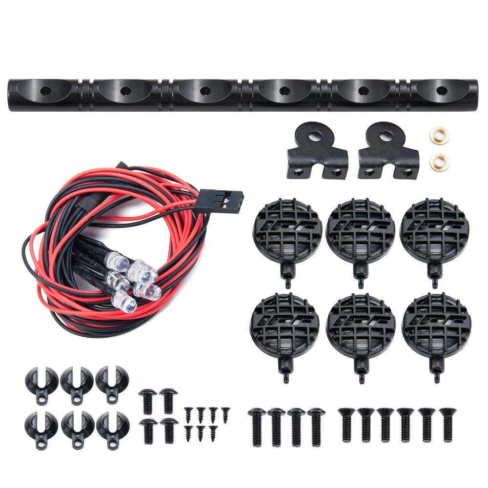 LED Roof Light Spotlight for 1/10 RC Crawler Axial SCX10 TRX4 D90 D110