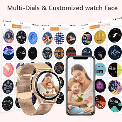 MEVADEN Bluetooth Call Smart Watch Women Custom Dial Watches Men Sports Fitness Tracker Heart Rate Smartwatch For Android IOS-EXPROTAS